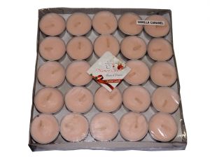 VANILLA CARAMEL TEA-LIGHT CANDLE(Pack Of 50)