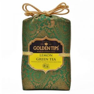 Buy Golden Tips Lemon Green Tea - Brocade Bag, 100G online