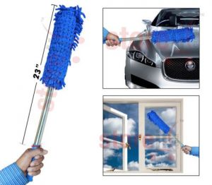 Buy Multipurpose Microfiber Duster With Lightweight Metal Handle For Car Home O online