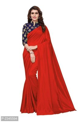 Buy Mahadev Enterprises Red Silk Saree With Jacquard Blouse Pics online