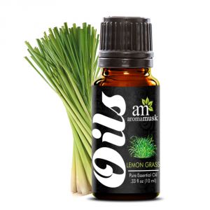 Buy Aromamusk 100% Pure Lemongrass Essential Oil - 10ml (therapeutic Grade, Natural And Undiluted) online