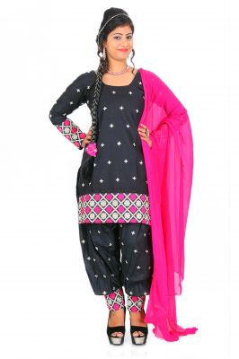 Buy Ellis Harvey Pink Poly Cotton Patiyala Suit Eh_947 online