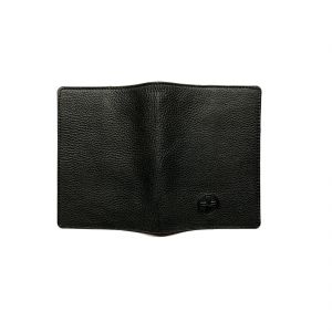 Buy Jl Collections Passport Cover Unisex Black Genuine Leather online