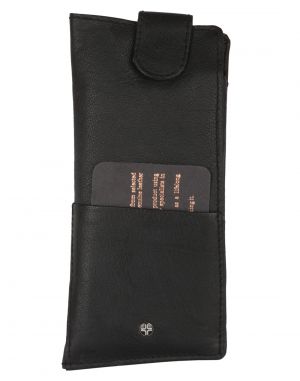 Buy Jl Collections Men's & Women's Leather Black Spectacle Case online