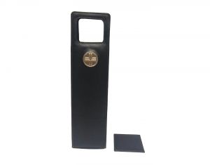 Buy Jl Collections Black Faux Leather Wine Bottle Holder With Coaster (code - Jl_3473) online
