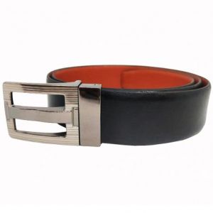 Buy Jl Collections Men's Black And Tan Genuine Leather Reversible Belt online