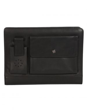 Buy Jl Collections Leather Black Organizer online