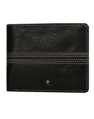 Buy Jl Collections 6 Card Slots Black & Brown Men's Bifold Wallet online