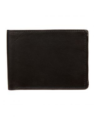 Buy Jl Collections Mens Black Genuine Leather Wallet (8 Card Slots) online