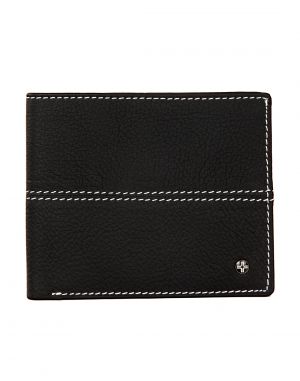 Buy Jl Collections Mens Black Genuine Leather Wallet (8 Card Slots) online