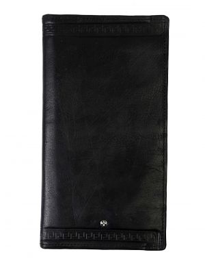 Buy Jl Collections 8 Card Slots Black Men's & Women's Leather Travel Wallet online