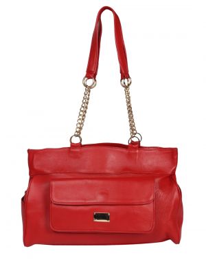 Buy Jl Collections Women's Leather Red Shoulder Bag online