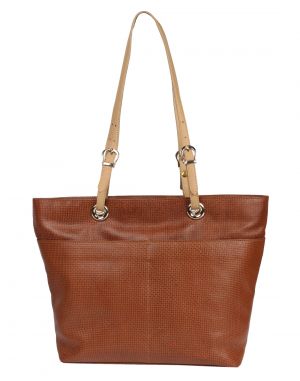 Buy Jl Collections Women's Leather Brown Shoulder Bag online
