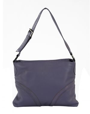 Buy Jl Collections Women's Leather Lavender Shoulder Bag online