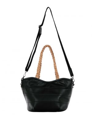Buy JL Collections Women's Black Genuine Leather Shoulder Handbag online