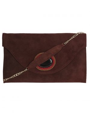 Buy Jl Collections Women's Leather Brown Clutches online