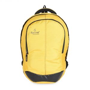 Buy Laptop Yellow Backpack With Pu 25 L Laptop Backpack - Yellow online