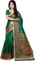 Buy Mahadev Enterprises Green Bhagalpuri Cotton Saree With Running Blouse Piece ( Code - Pf134 ) online