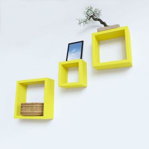 Buy Woodworld Nesting Square Shelf Set Of 3 Shelves Yellow online