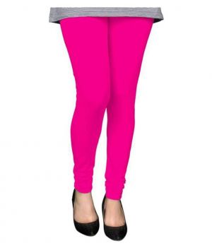 Buy Babble Women's Cotton Deep Pink Color Leggings Free Size online