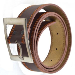 formal brown leather belt