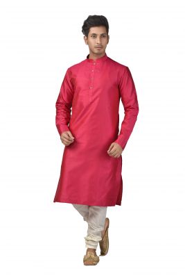 Buy Limited Edition Cotton Silk Regular Fit Self Design Kurta Pajama ( Code - Akakkuset112) online