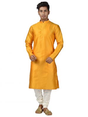 Buy Limited Edition Cotton Silk Regular Fit Self Design Kurta Pajama ( Code - Akakkuset125) online