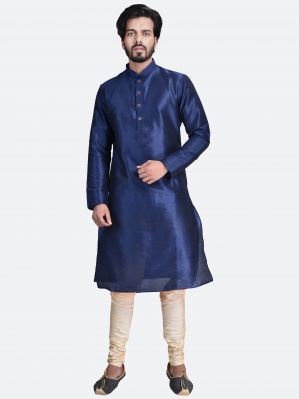 Buy Limited Edition Cotton Silk Regular Fit Self Design Kurta Pajama ( Code - Akakkuset011) online