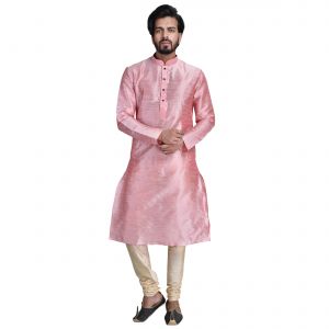 Buy Limited Edition Cotton Silk Regular Fit Self Design Kurta Pajama ( Code - Akakkuset022) online
