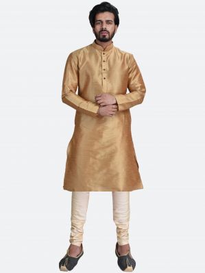 Buy Limited Edition Cotton Silk Regular Fit Self Design Kurta Pajama ( Code - Akakkuset017) online