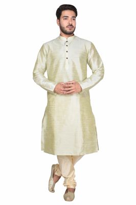 Buy Limited Edition Cotton Silk Regular Fit Self Design Kurta Pajama ( Code - Akakkuset0045) online