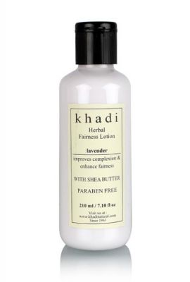 Khadi Lavender Fairness Lotion- With Sheabutter- Paraben Free-210 Ml