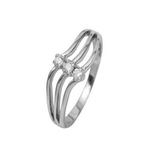 Buy Ag Silver & Real Diamond Samiksha Ring ( Code - Agsr0119n ) online