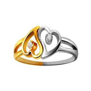Buy Ag Silver & Real Diamond Bhopal Ring ( Code - Agsr0121n ) online