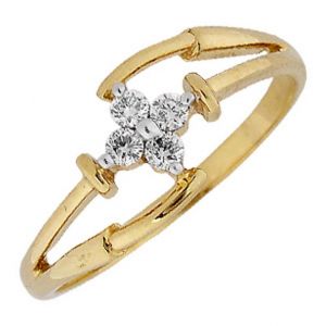 Buy Ag Silver & Real Diamond Jaipur Ring ( Code - Agsr0126n ) online