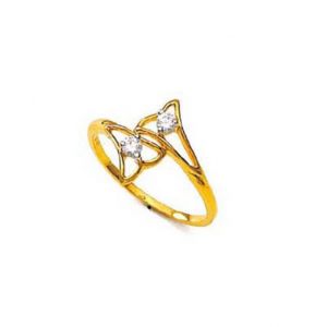 Buy Ag Silver & Real Diamond Patna Ring ( Code - Agsr0131n ) online
