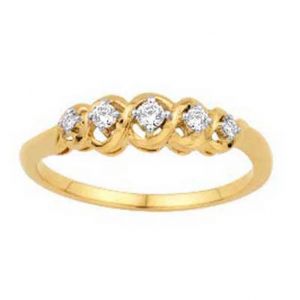 Buy Ag Silver & Real Diamond Ditya Ring ( Code - Agsr0143n ) online