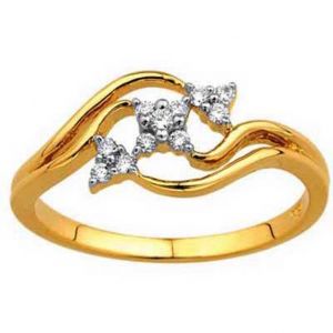 Buy Ag Silver & Real Diamond Anjali Ring ( Code - Agsr0188n ) online