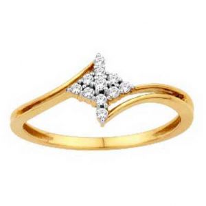 Buy Ag Silver & Real Diamond Vaishnavi Ring ( Code - Agsr0190n ) online