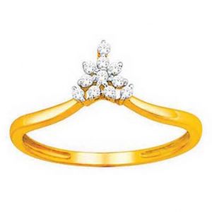 Buy Ag Silver & Real Diamond Manali Ring ( Code - Agsr0191n ) online