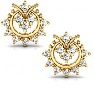 Buy Avsar Real Gold and Diamond Sonakshi Earrings online
