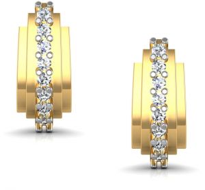 Buy Avsar Real Gold and Cubic Zirconia Stone Sachi Earring online