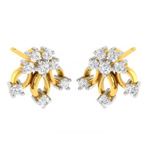 Buy Avsar Real Gold And Diamond Jaya Earring (code - Ave311yb) online