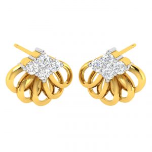 Buy Avsar 18 (750) And Diamond Snehal Earring (code - Ave323a) online