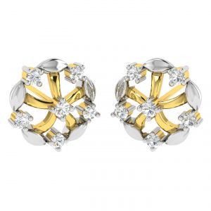 Buy Avsar Real Gold And Diamond Mamta Earring (code - Ave337yb) online