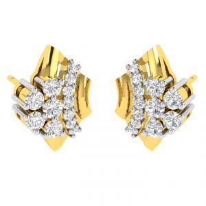 Buy Avsar Real Gold And Diamond Sakshi Earring (code - Ave339yb) online