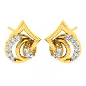 Buy Avsar Real Gold And Diamond Seema Earring (code - Ave352a) online