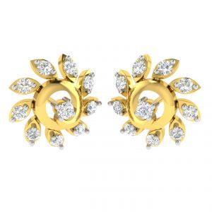 Buy Avsar Real Gold And Diamond Karish Earring (code - Ave374a) online
