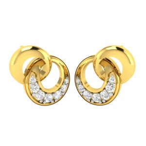 Buy Avsar Real Gold And Diamond Pooja Earring (code - Ave378a) online