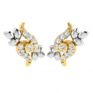 Buy Avsar Real Gold And Diamond Sakshi Earring (code - Ave379a) online